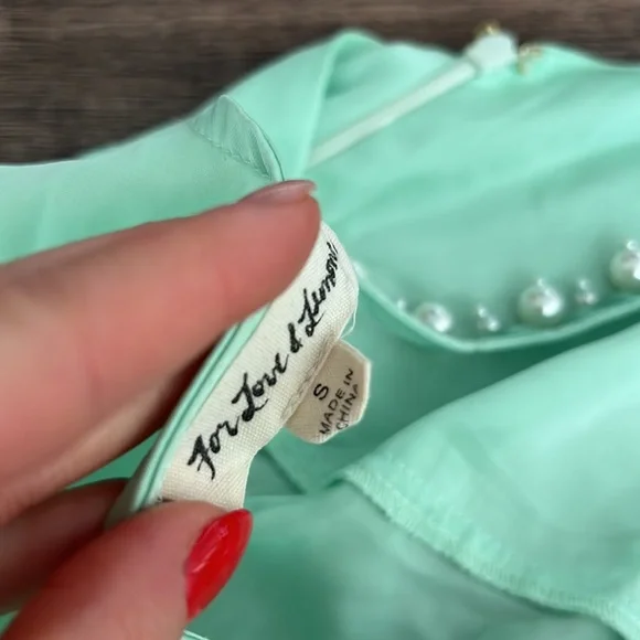 Mint high low For Love and Lemons dress - Picture 7 of 9